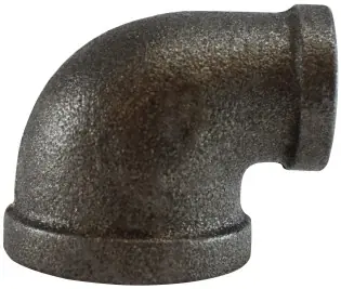 Midland Metal 65127 90 deg Reducing Elbow, 3/4 in FPT x 1/2 in FPT, Iron, Black, 150 lb Shop Now