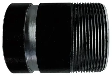 Midland Metal 57332TV Seamless Pipe Nipple, 4 in Threaded x 4 in Grooved, 10 in L, Steel, Black, SCH 40 Schedule Top Rated