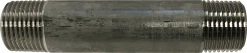 Holiday Sale Midland Metal 48049 Welded Pipe Nipple, 3/8 in MPT x 3/8 in MPT, 5-1/2 in L, Stainless Steel, SCH 40 Schedule