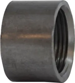 Direct From Factory Midland Metal 65775H Half Merchant Coupling, 1 in FPT x 1 in Butt Weld, Steel, Black