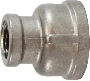 Midland Metal 62455 Reducing Coupling, 3/4 in FPT x 1/8 in FPT, Stainless Steel, 150 lb Budget
