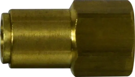 Seasonal Sale Midland Metal 660604 Straight Connector, 3/8 in Tube OD x 1/4 in FNPTF, Brass