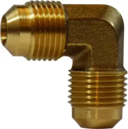 Midland Metal 10411 90 deg Elbow, 3/4 in Male Flared x 3/4 in Male Flared, Brass Top Rated