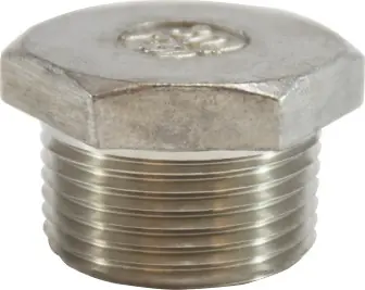Midland Metal 62632 Cored Hex Head Plug, 3/8 in MPT, Stainless Steel, 150 lb Hot Deal