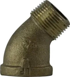 Mega Sale Midland Metal 44206LF 45 deg Street Elbow, 1-1/4 in MPT x 1-1/4 in FPT, Bronze