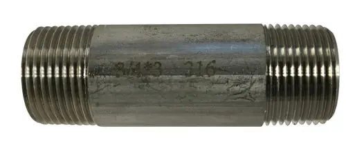 Factory Price Midland Metal 48094 Welded Pipe Nipple, 3/4 in MPT x 3/4 in MPT, 10 in L, Stainless Steel, SCH 40 Schedule