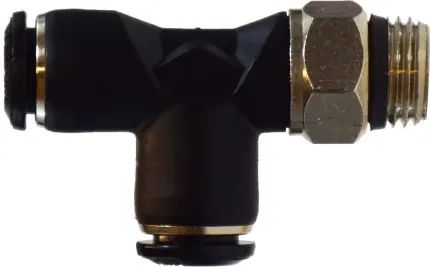 Midland Metal 20679 Swivel Run Tee, 12 mm Push-In x 1/2 in Push-In x 12 mm Male BSPT, Composite, Nickel-Plated Shop Now