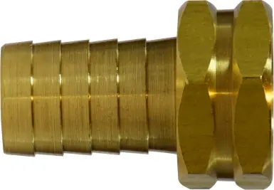 Midland Metal 30034 Straight Hex Swivel Adapter, 3/4 in Garden Hose Barbed x 3/4 in FGH, Brass Cheap