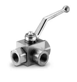Bargain Midland Metal GE3L16SAE High Pressure Ball Valve, 1-5/16 in Nominal, FPT, 3-Way -Port/Way