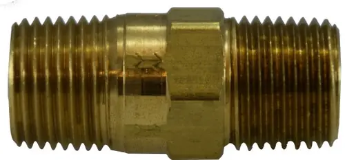Midland Metal 46573 Check Valve, 1/2 in Nominal, MPT x MPT, Brass Body, Import While Supplies Last