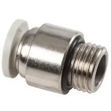 Sale Midland Metal 20844N Internal Hex Straight Adapter, 1/4 in Tube OD x 1/4 in MPT, Brass, Nickel-Plated