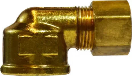 Low Price Midland Metal 18263 90 deg Elbow, 1/2 in Compression x 1/2 in FNPTF, Brass