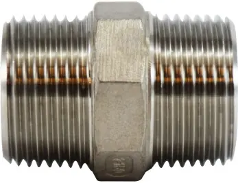 Midland Metal 63720 Hex Nipple, 1/8 in MPT x 1/8 in MPT, Stainless Steel Factory Price