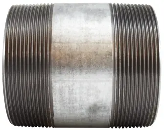 Trusted Brand Midland Metal 56227 Welded Pipe Nipple, 4 in MPT x 4 in MPT, 6 in L, Steel, Galvanized, SCH 40 Schedule