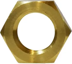 Buy Online Midland Metal 28125 Hex Locknut, 3/8 in NPSL, Brass