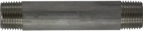 Midland Metal 49067 Welded Pipe Nipple, 1/2 in MPT x 1/2 in MPT, 4-1/2 in L, Stainless Steel, SCH 40 Schedule Express Delivery
