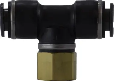 Midland Metal 770604C Branch Tee, 3/8 in Push-In Tube x 1/4 in FNPT x 3/8 in Push-In Tube, Composite Special Offer