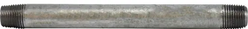 Midland Metal 56008 Welded Pipe Nipple, 1/8 in MPT x 1/8 in MPT, 4-1/2 in L, Steel, Galvanized, SCH 40 Schedule Same Day Shipping