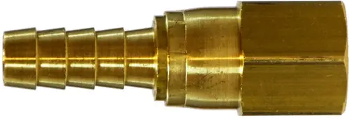 Midland Metal 32476 Swivel Adapter, 1/2 in Hose Barbed x 1/2 in FNPTF, Brass Free Returns