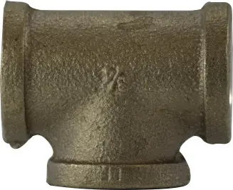Midland Metal 44252LF Pipe Tee, 3/8 in FPT x 3/8 in FPT x 3/8 in FPT, Bronze Exclusive Offer