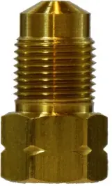 Time-Limited Midland Metal 12327 Adapter, 3/16 in Tube OD x M12 Bubble Male Threaded, Brass