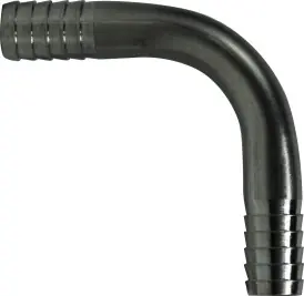 Midland Metal 34552 90 Deg Barb Splicer, Stainless Steel Hose Barbs, 3/8 Ss Barb Splicer Elbow, Brass Fittings Same Day Shipping