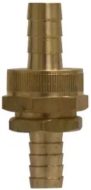 Midland Metal 30458 Coupling Set with Hex Nut, 5/8 in Hose Barbed x 5/8 in Hose Barbed, Brass Don't Miss Out