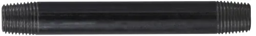 Next Day Delivery Midland Metal 57036 Welded Pipe Nipple, 1/4 in MPT x 1/4 in MPT, 12 in L, Steel, Black, SCH 40 Schedule