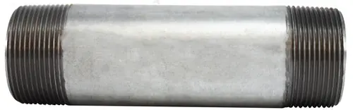 Midland Metal 56149 Welded Pipe Nipple, 1-1/2 in MPT x 1-1/2 in MPT, 6 in L, Steel, Galvanized, SCH 40 Schedule Limited Offer