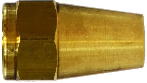 Clearance Midland Metal 10004 Hex Long Rod Nut, 5/16 in SAE 45 deg Flare, Brass