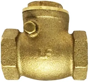 Place Order Midland Metal 940355LF Swing Check Valve, 1-1/4 in Nominal, FIP x FIP, Brass Body, Import