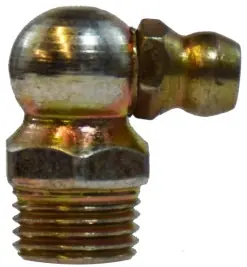 Budget Midland Metal 36184 90 deg Ball Check, 90 deg, M10 x 1 Thread, Metric Thread, 11 mm Hex, Steel, 18 mm OAL