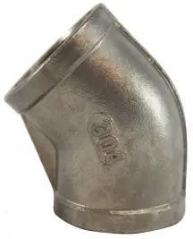 Midland Metal 62188 45 deg Elbow, 2 in FNPT x 2 in FNPT, Stainless Steel, 150 lb Get Yours