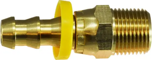 One Day Deal Midland Metal 30389 Swivel Adapter, 1/2 in Push-On Hose Barbed x 1/2 in MIP, Brass