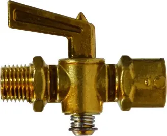Midland Metal 46160 Shut-Off Cock, 1/8 in Nominal, MIP x FIP, Forged Brass Body Brand New