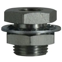 Midland Metal 28308 Adapter, 3/8 in NPTF x 1 in UNS, Steel Bargain