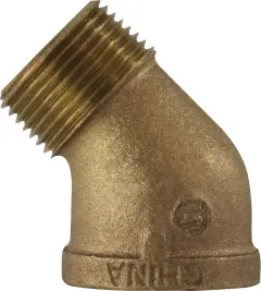 Midland Metal 44208 45 deg Street Elbow, 2 in MPT x 2 in FPT, Bronze Don't Miss Out