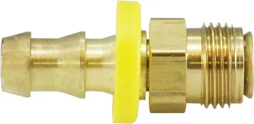 Midland Metal 30280 Swivel Connector, 5/16 in Push-On Hose Barbed x 5/16 in Male Inverted Flared, Brass Bargain