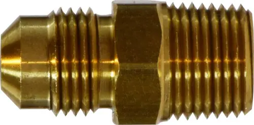 Today Only Midland Metal 10263L Light Pattern Adapter, 3/8 in Male Flared x 1/4 in Male NPTF, Brass