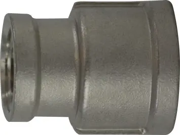 Free Returns Midland Metal 63448 Reducing Coupling, 1-1/2 in FPT x 3/4 in FPT, Stainless Steel, 150 lb