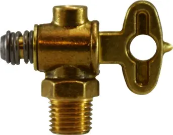 Midland Metal 46068 Truck Drain Cock, 1/4 in Nominal Pipe, MIP, Brass Body Buy Direct