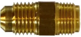 Genuine Midland Metal 12250 Adapter, 1/4 in Male Inverted Flared x 3/16 in Female Inverted Flared, Brass