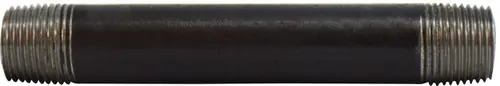 Midland Metal 59040SMLS Seamless Pipe Nipple, 3/8 in MPT x 3/8 in MPT, 3/8 in L, Steel, Black, SCH 80 Schedule Must Have