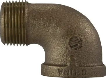 Exclusive Offer Midland Metal 44165 90 deg Street Elbow, 1 in MPT x 1 in FPT, Bronze