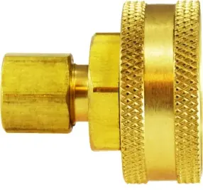 Midland Metal 30050 Straight Swivel Adapter, 1/4 in Compression x 3/4 in FGH, Brass Latest