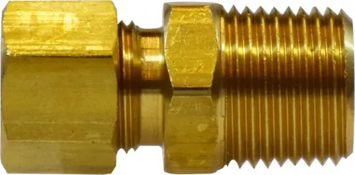 Midland Metal 18187L Light Pattern Adapter, 3/8 in Tube OD x 1/8 in Male NPTF, Brass Shop Now