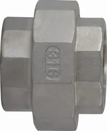 Midland Metal 63608 Union, 2 in FPT x 2 in FPT, Stainless Steel, 150 lb Top Rated