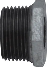 Midland Metal 64530 Reducer Hex Bushing, 2 in MPT x 1-1/4 in FPT, Iron, Galvanized Price Drop