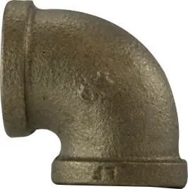 Midland Metal 44105LF 90 deg Elbow, 1 in FPT x 1 in FPT, Bronze Express Delivery