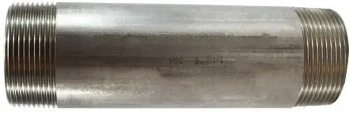 Midland Metal 48149 Welded Pipe Nipple, 1-1/2 in MPT x 1-1/2 in MPT, 6 in L, Stainless Steel, SCH 40 Schedule Sale